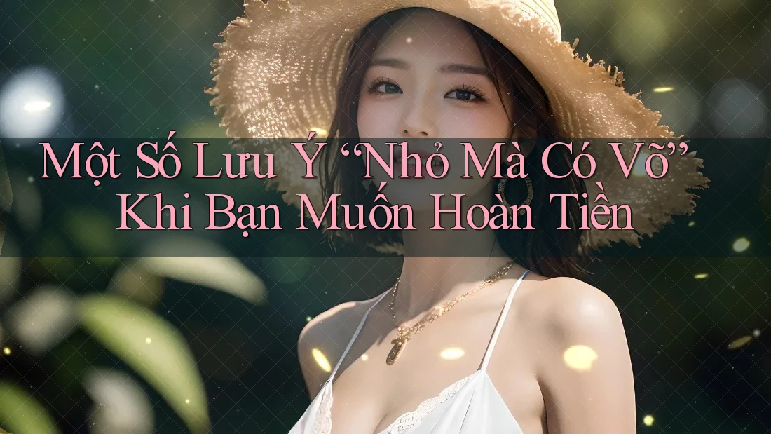 Một Số Lưu Ý “Nhỏ Mà Có Võ” Khi Bạn Muốn Hoàn Tiền Một Số Lưu Ý “Nhỏ Mà Có Võ” Khi Bạn Muốn Hoàn Tiền